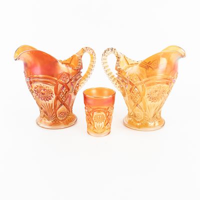 Sale Photo Thumbnail #127: Carnival Glass: Imperial Fashion 3-Pc