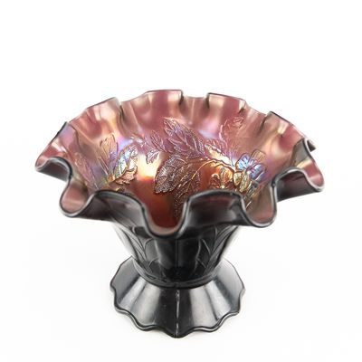 Sale Photo Thumbnail #68: Carnival Glass: Dugan Dogwood Sprays Bowl