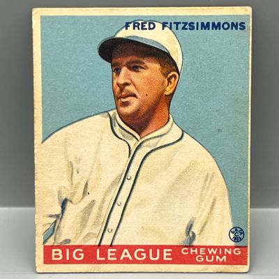 1933 Goudey Fred Fitzsimmons #130