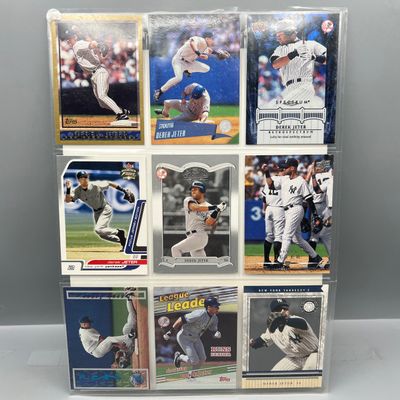 (9) Derek Jeter Baseball Cards