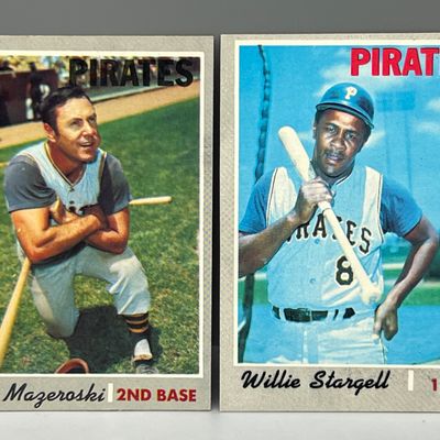 1970 Topps Bill Mazeroski #440 & Willie Stargell #470