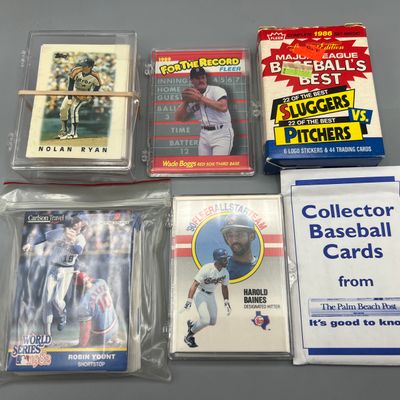 Vintage Baseball Mini Sets Lot of 6 - 1986 Topps Mini, 1982 Carlson Travel Word Series Brewers