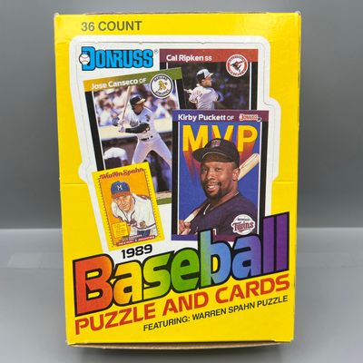 1989 Donruss Baseball Complete Unopened Wax Box