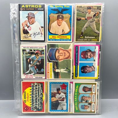(18) Assorted Vintage Baseball Cards W/ Stars - Varying Conditions