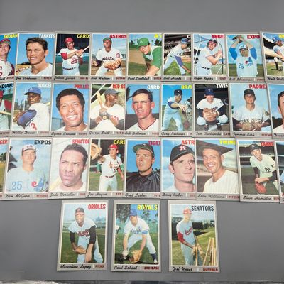 (30) 1970 Topps Baseball Cards - Varying Conditions