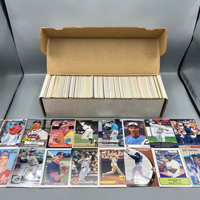 Box of (550+) Assorted Baseball Rookie Cards W/ Lots of Stars - Varying Conditions