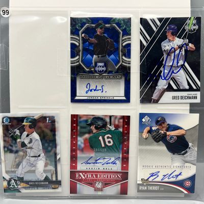 (5) Assorted Baseball Autograph Cards - (3) Are Pack Pulled & (2) Are In Person With No COAs