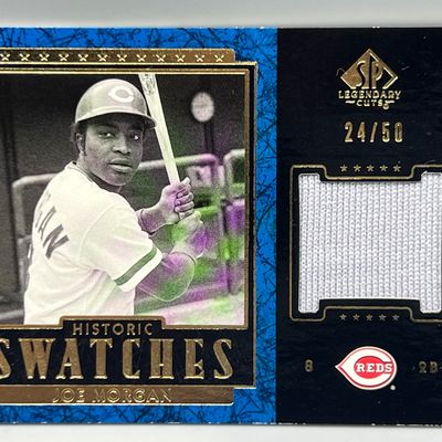 2003 Upper Deck SP Legendary Cuts Joe Morgan Historic Swatches Game Used Relic #/50