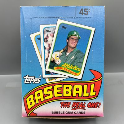 1989 Topps Baseball Complete Wax Box