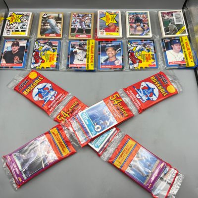 (6) Assorted Vintage Baseball Unopened Rack Packs