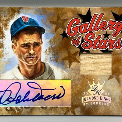 2005 Donruss Diamond Kings Bobby Doerr Gallery of Stars Game Used Relic Auto #/200