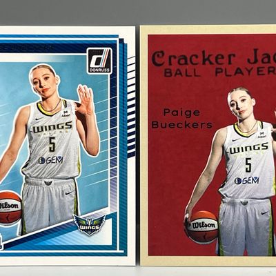 2025 Panini Donruss Paige Bueckers RC #86 & Custom Cracker Jack-Style Card