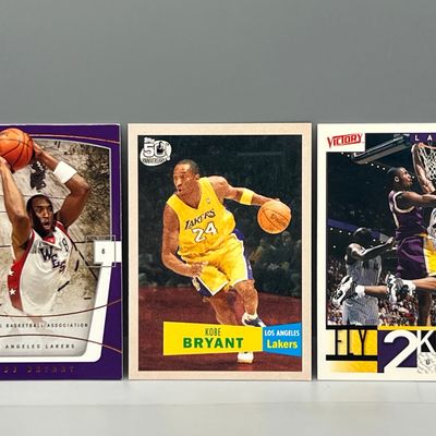 (3) Kobe Bryant Basketball Cards