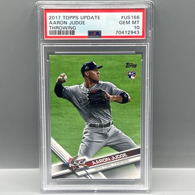 2017 Topps Update Aaron Judge Throwing RC #US166 PSA Gem Mint 10