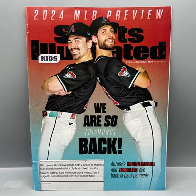 March/April 2024 Sports Illustrated For Kids Magazine W/ Charlie Woods RC - Address Cut Off Front