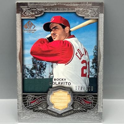 2006 Upper Deck SP Legendary Cuts Rocky Colavito Game Used Legendary Materials Bat Relic #/199