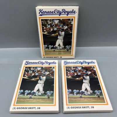 (3) 1985 National Photo Kansas City Royals World Series Champions Picture Collection Sets
