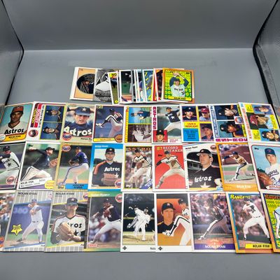 (50) Nolan Ryan Baseball Cards - Varying Conditions