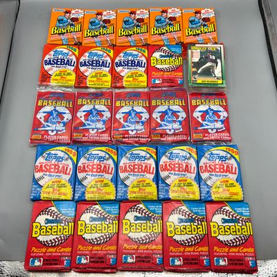 (25) Assorted Vintage Baseball Unopened Wax Packs