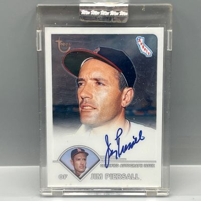 2003 Topps Jim Piersall On Card Auto - Sealed In Mag From Topps