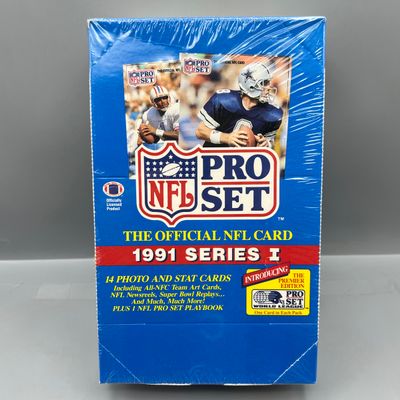 1991 Pro Set Series One Football Factory Sealed Wax Box