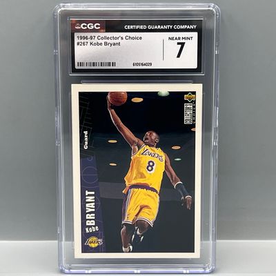 1996-97 Collector's Choice Kobe Bryant RC #267 CGC NM 7