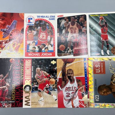 (8) Michael Jordan Basketball Cards - Varying Conditions