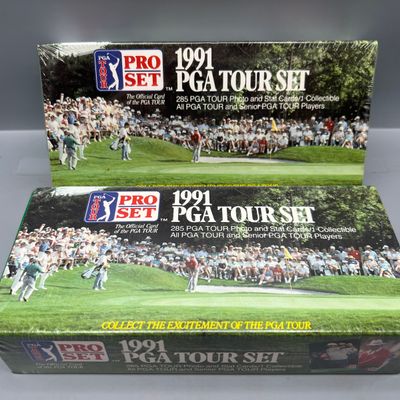 (2) 1991 Pro Set Golf Factory Sealed Sets