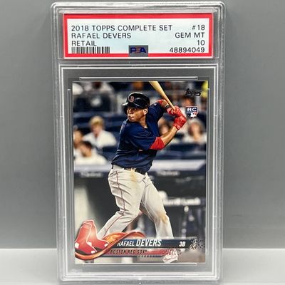 2018 Topps Complete Set Rafael Devers Retail RC #18 PSA Gem Mint 10