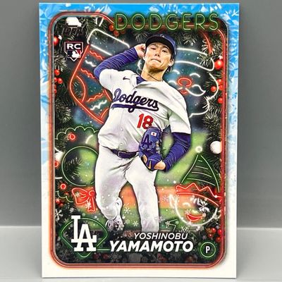 2024 Topps Holiday Yoshinobu Yamamoto RC #H88