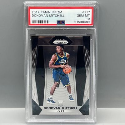 2017 Panini Prizm Donovan Mitchell RC #117 PSA Gem Mint 10