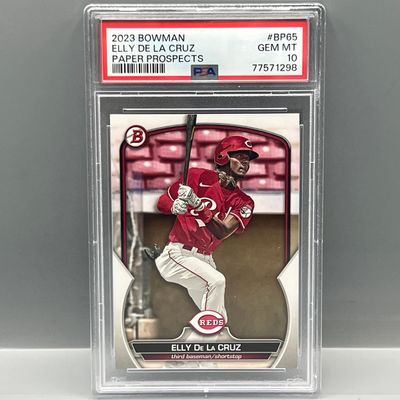2023 Bowman Elly De La Cruz Prospect/RC #BP65 PSA Gem Mint 10