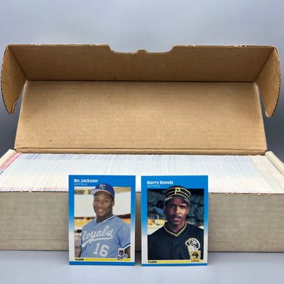 1987 Fleer Baseball Complete Factory Set W/ Barry Bonds, Bo Jackson & Barry Larkin RCs