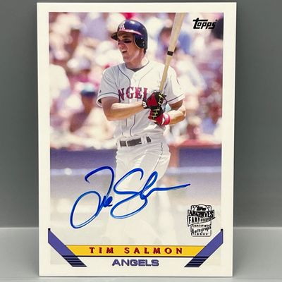 2013 Topps Archives Tim Salmon On Card Auto
