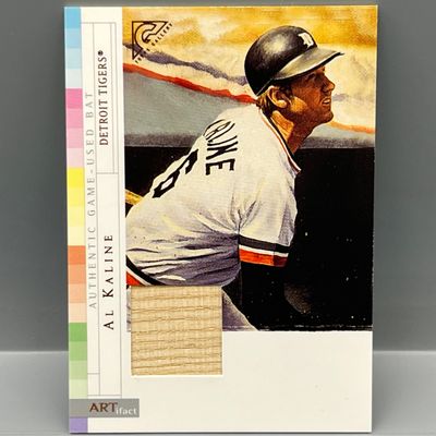 2003 Topps Gallery Al Kaline Artifact Game Used Bat Relic #AK