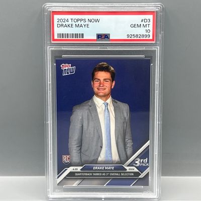 2024 Topps Now Drake Maye RC #D3 PSA Gem Mint 10