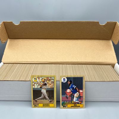 1987 Topps Baseball Complete Set W/ Barry Bonds, Bo Jackson & Barry Larkin RCs