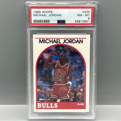 1989 Hoops Michael Jordan #200 PSA NM-MT 8