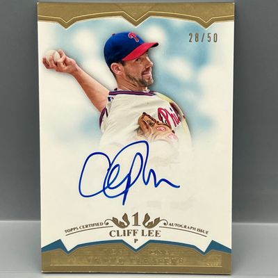 2011 Topps Tier One Cliff Lee On Card Auto #/50