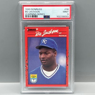 1990 Donruss Learning Series Bo Jackson #38 PSA Mint 9