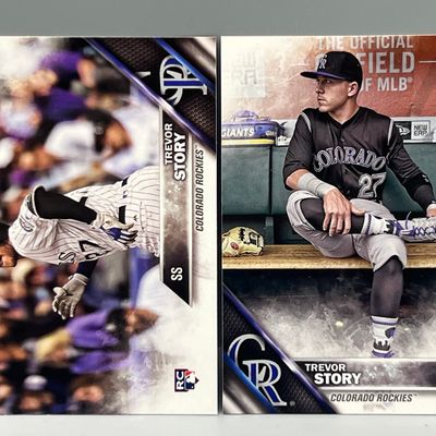 2016 Topps Update Trevor Story RC #US226 & Photo Variation SSP RC #US226