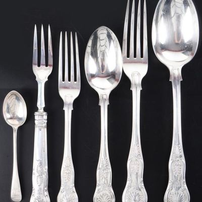 FRANCIS HIGGINS STERLING SILVER UTENSILS LOT OF 6