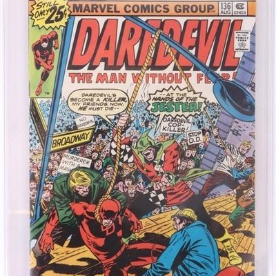 DAREDEVIL #136 PGX 9.6 1976 OFF-WHITE PGS.