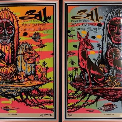 MUNK ONE SIGNED LTD ED. FRAMED ART PRINT POSTERS