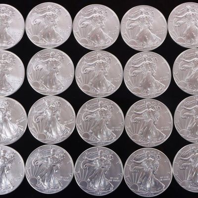 FINE SILVER ROLL OF 20 AMERICAN EAGLES U.S. TREAS