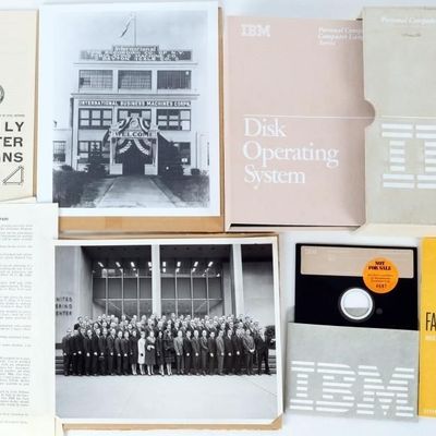 ULTRA RARE IBM DOS MANUAL & FLOPPY OWNED BY AUTHOR