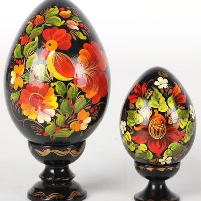UKRAINIAN PYSANKY HAND-PAINTED EASTER EGGS (SET 2)