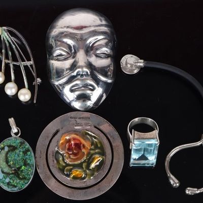 UNIQUE ASSORTED STERLING SILVER LADIES JEWELRY