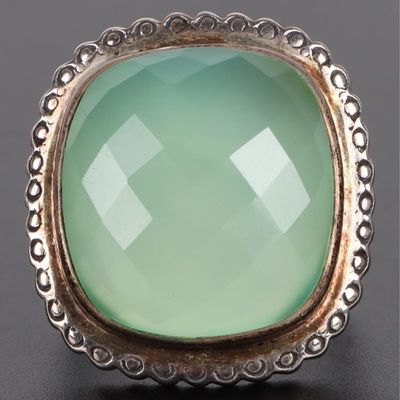 CHRYSOPRASE STERLING SILVER LADIES RING