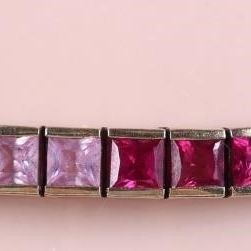 10K YELLOW GOLD MULTICOLORED SAPPHIRE BRACELET